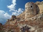 Die Zitadelle von Silifke, ber 100 m oberhalb der Stadt gelegen, zeigt Details aus mehreren Epochen. Am 24.09.2008 konnte man das Bauwerk aber nur von auen besichtigen, aber auch das war schon eindrucksvoll
