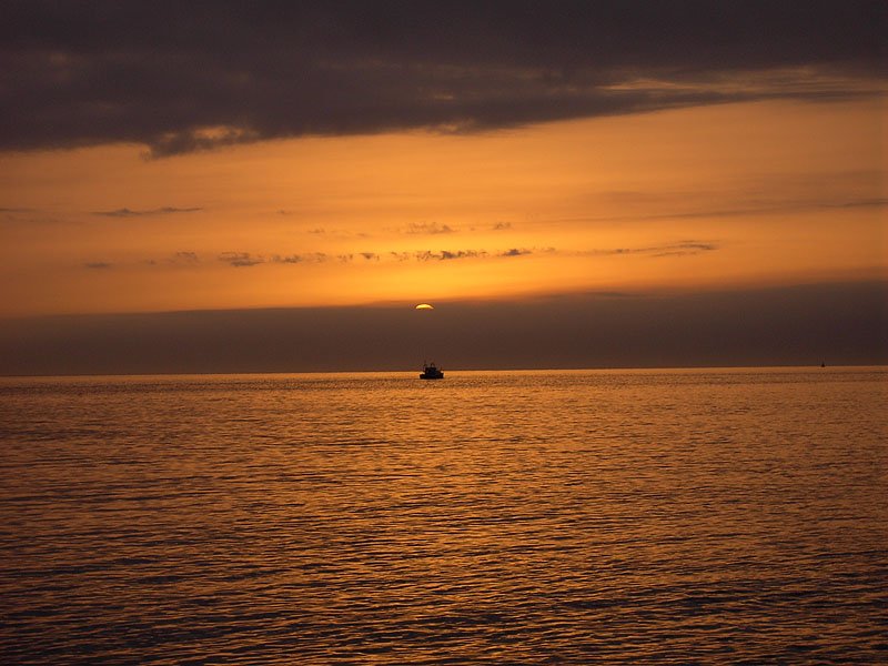 Sonnenuntergang in Zeeland.  