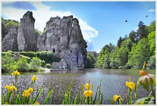 Externsteine Horn-Bad Meinberg bei Detmold am 18 Mai 2025