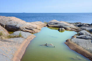 Scherenlandschaft auf der Insel Gunnars sdlich von Oskarshamn in Schweden.