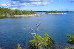 Blick von Grns (Smland, Schweden) in Richtung Schrenlandschaft im Norden.