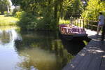 Anlegestelle fr Kahnfahrten im Spreewald bei Lbben am 19.