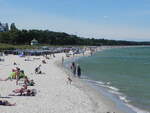 Am Strand von Binz, auf der Ostseeinsel Rgen am 30.06.25.