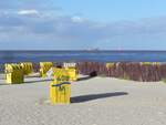 Am Strand von Duhnen, einem Stadtteil von Cuxhaven in Niedersachsen am 22.09.25.