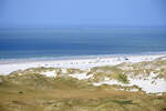 Aussicht vom Leuchtturm auf Amrum in Richtung Kniepsand und Nordsee.