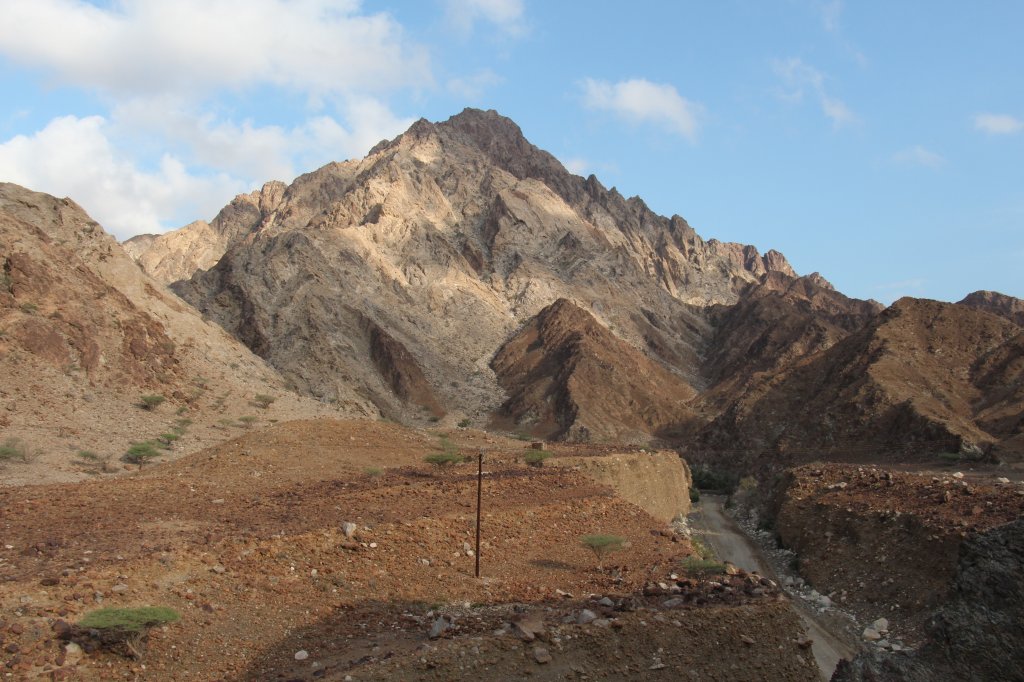 04.12.2012: Fahrt durch die Masafi-Berge im Emirat Fujairah