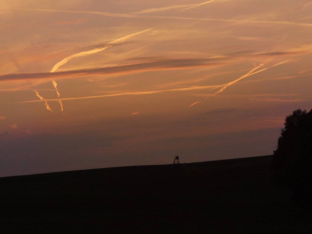 Abendhimmel am 30.5.2012 in der Nhe von Hohnhausen