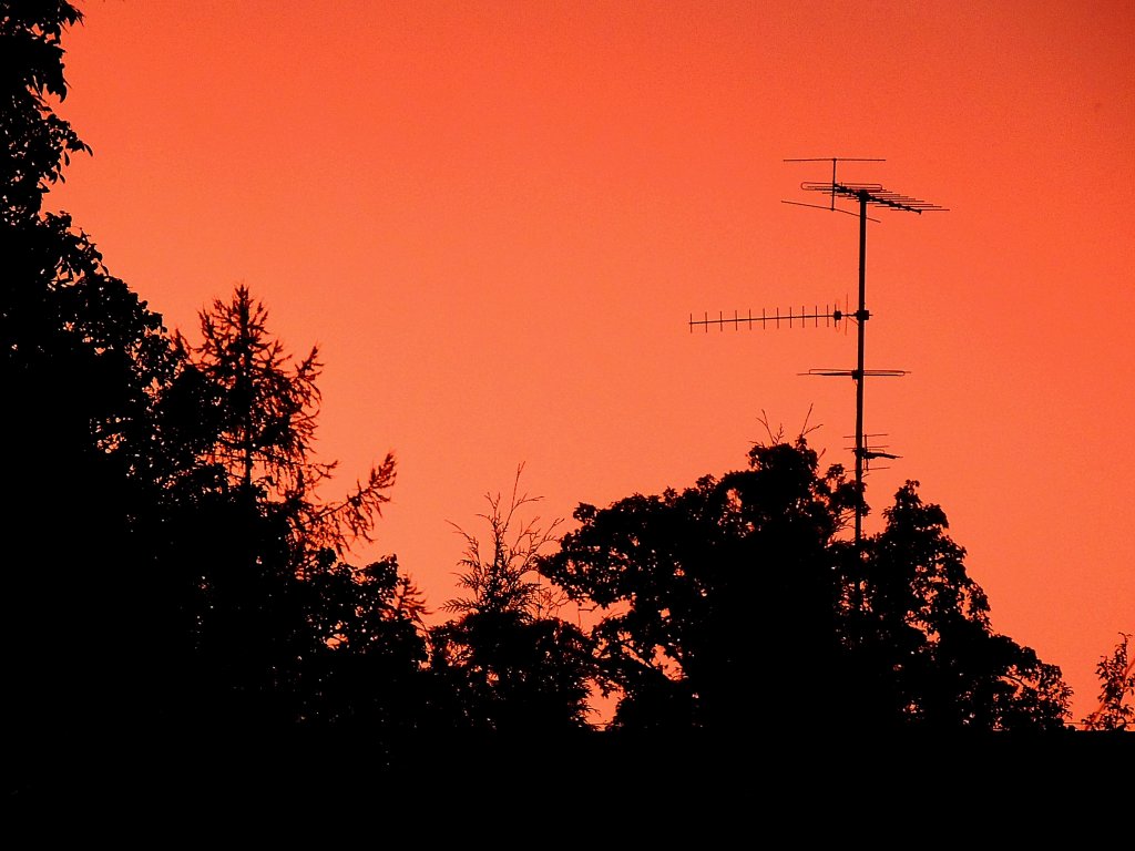 Abendstimmung kurz vor einem Gewitter; 120806