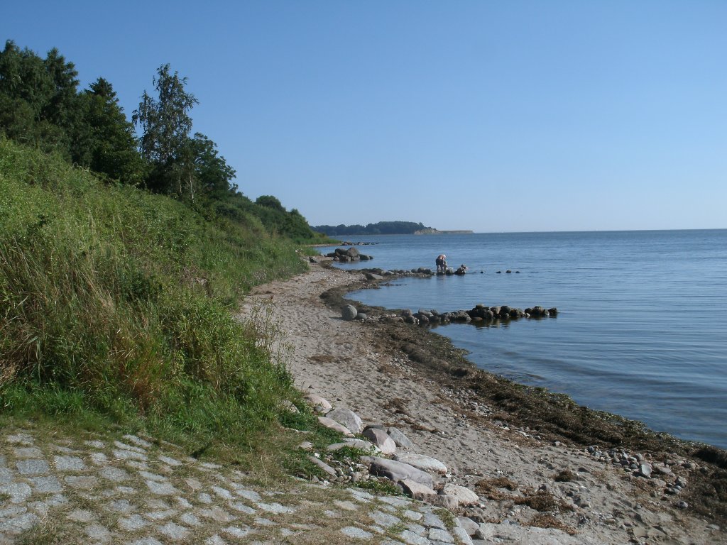 Am Strand von Neu Reddevitz am 03.August 2013.
