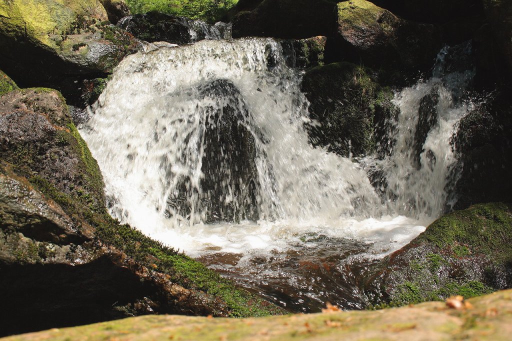 An den Oberen Wasserfllen der Groen Bode bei Braunlage 10; Aufnahme vom Nachmittag des 01.07.2013...