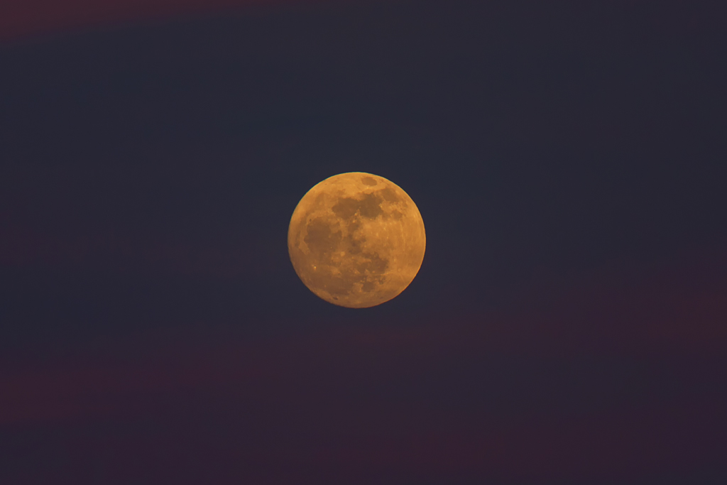 Aufgehender Vollmond im Mrz 2013 um 18.28 Uhr.