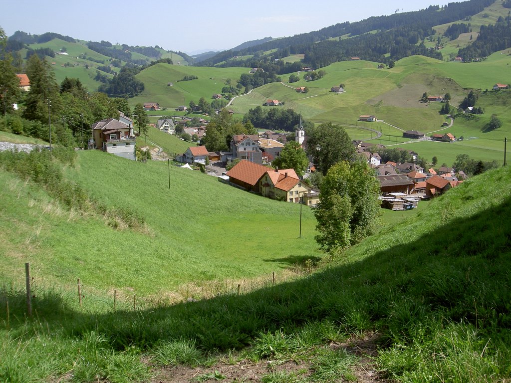 Ausblick auf Urnsch, Kanton Appenzell (21.08.2011)