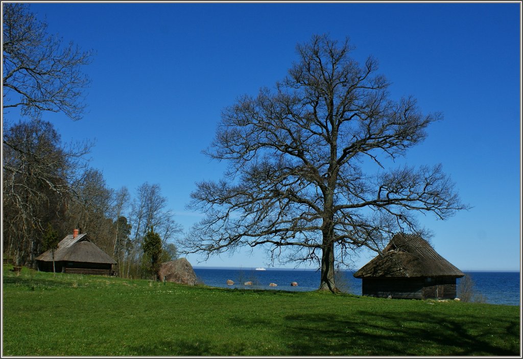 Ausblick vom Freilichtmuseum Rocca al Mare auf die Ostsee.
(08.05.2012) 