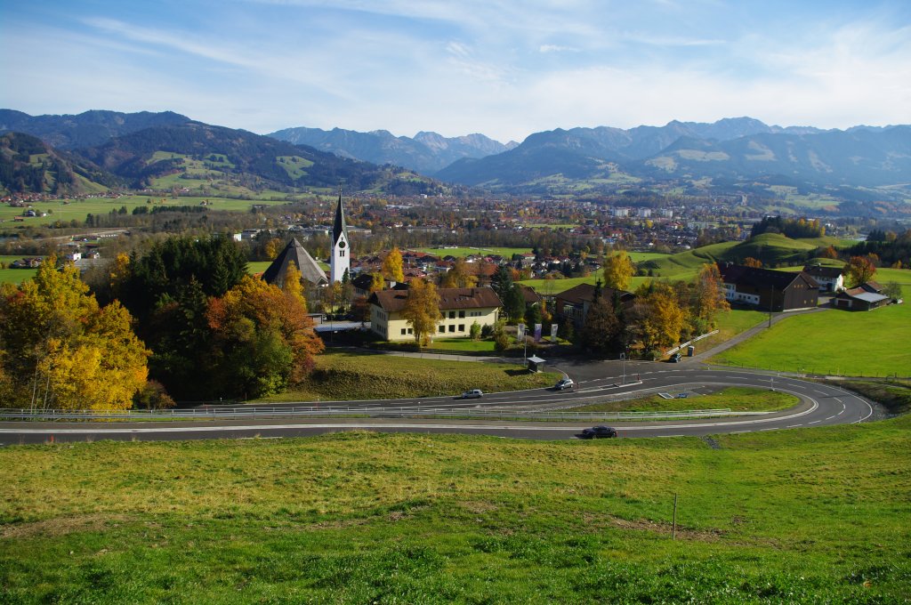 Ausblick von Seifriedsberg Richtung Sonthofen, Oberallgu (01.11.2011)