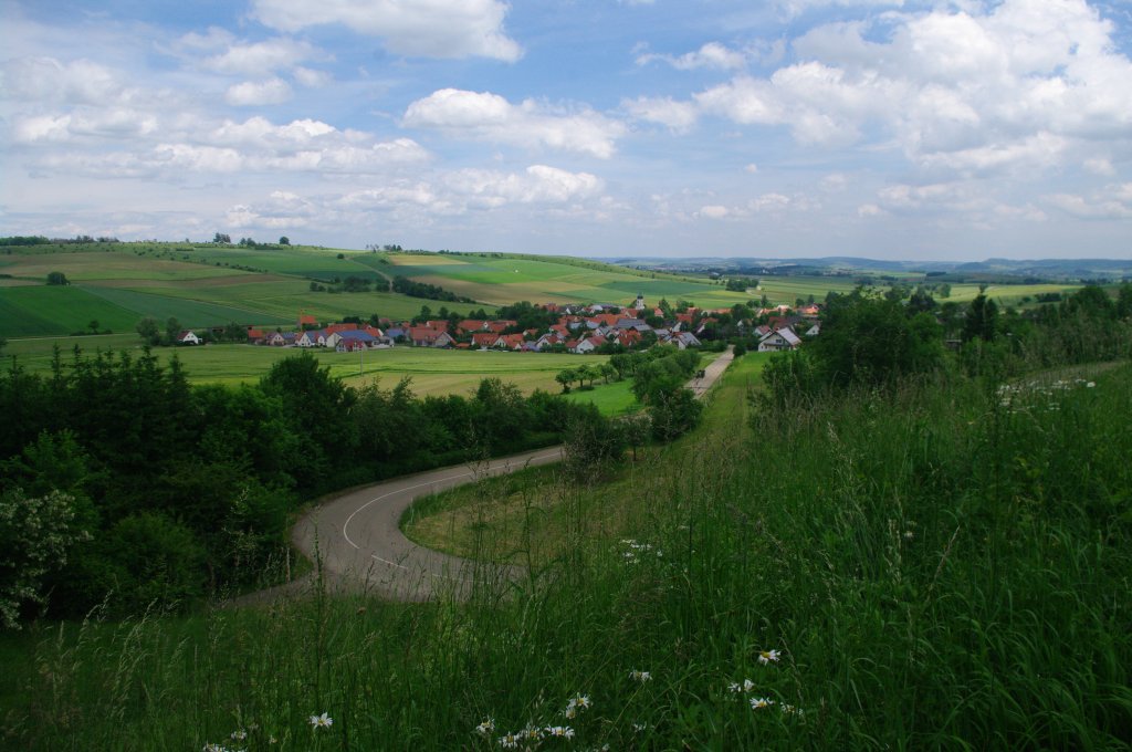 Aussicht auf Hrnheim im Nrdlinger Ries (16.06.2013)