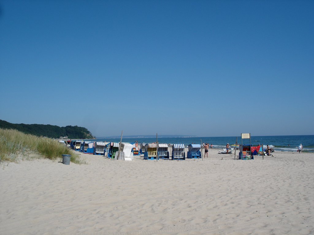 Baabe, Seebad auf der Insel Rügen, so einen Tag wünschen sich die Badegäste, Juli 2006