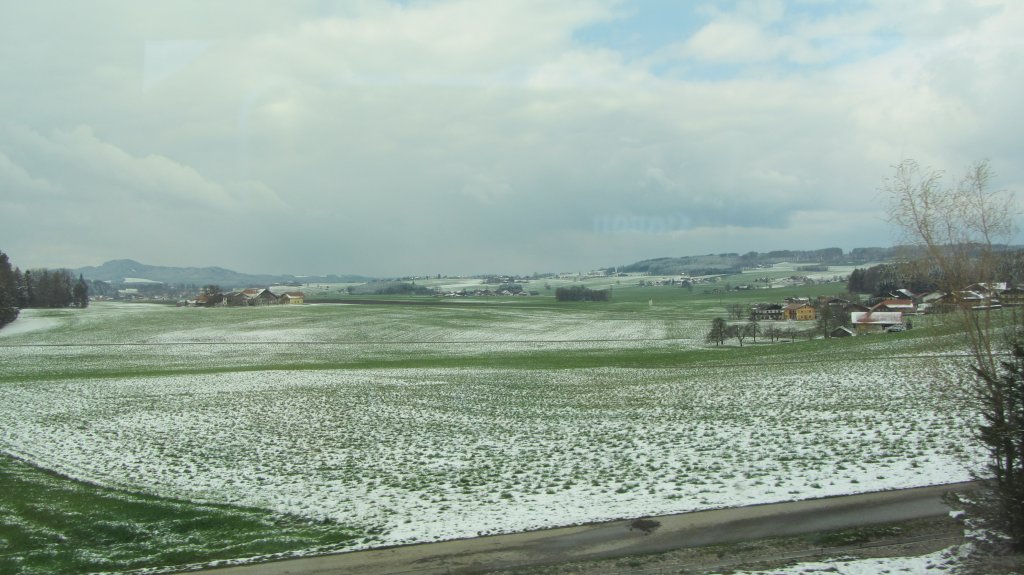 Bei Wels hat es am 8.4.2012 noch einmal richtig geschneit.