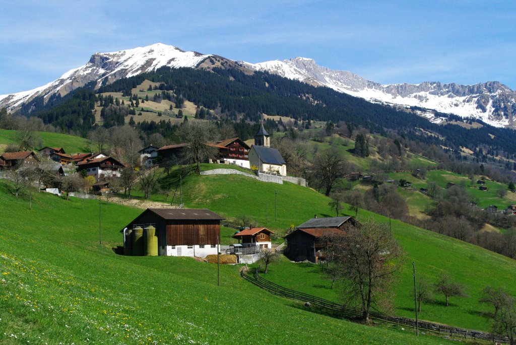 Berg Chrz bei Luzein, 2196 Meter hoch (03.04.2011)