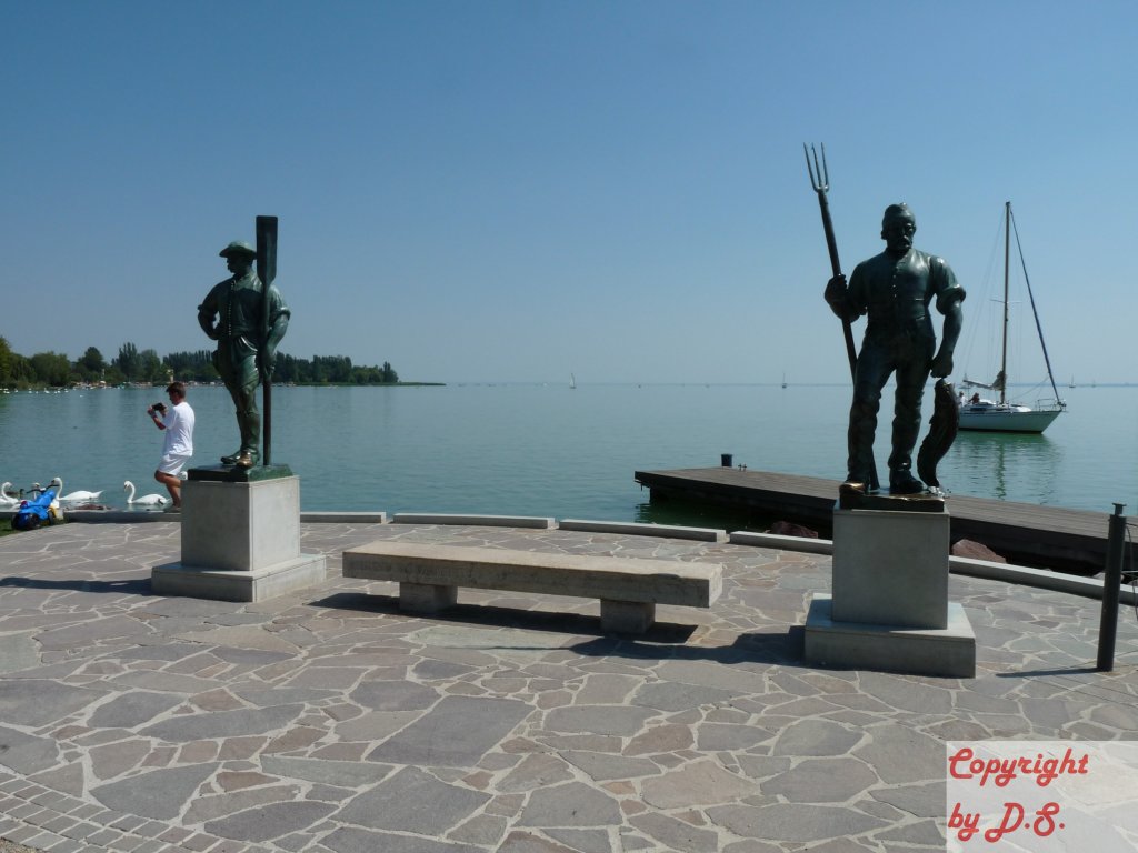 Blick auf den Plattensee in Balatonfred