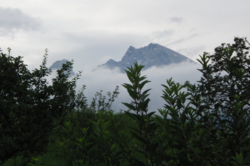 Blick auf den Watzmann von Schnau a. Knigssee aus.  14.8.2010