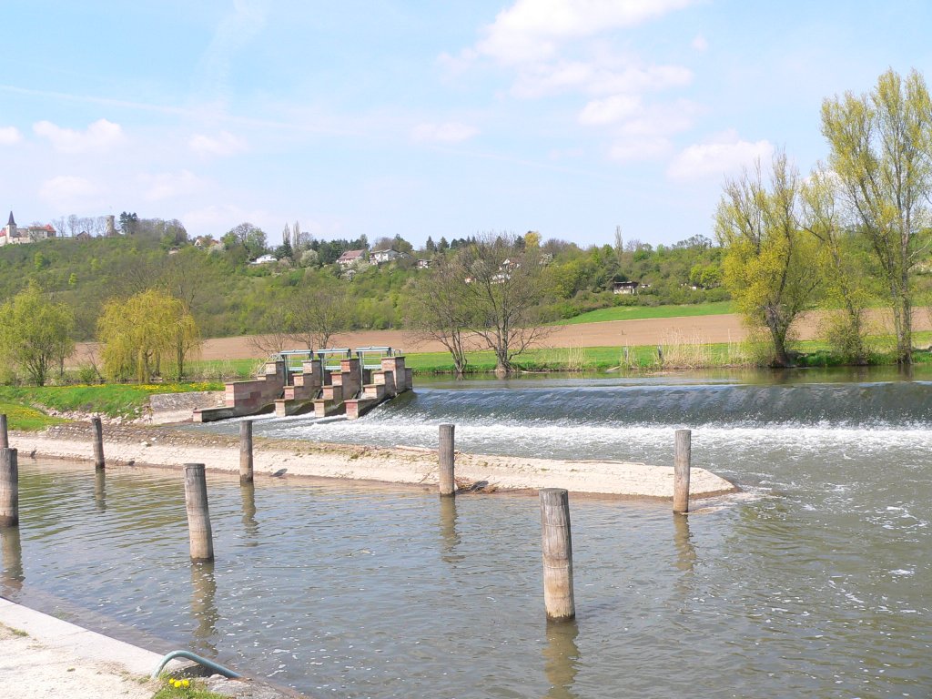 Blick auf das Wehr bei Zeddenbach - 27.04.2008