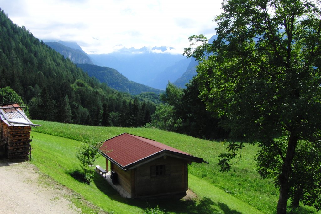 Blick aufs Berchtesgadener Land von Schnau a.Knigssee aus.  14.8.2010