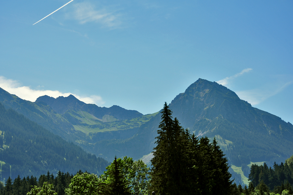 Blick auf`s Nebelhorn von Fischen/Allgu - 16.07.2011