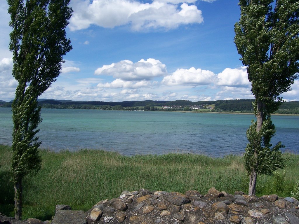 Blick vom Inseldamm der Reichenau ber den Gnadensee Richtung Hegne (07.06.2009)