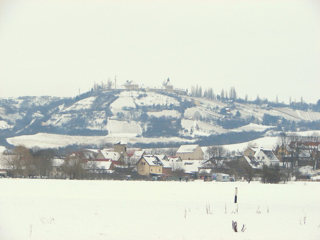 Blick von Laucha an der Unstrut nach Dorndorf und zum Fliegerhorst - 17.01.2010
