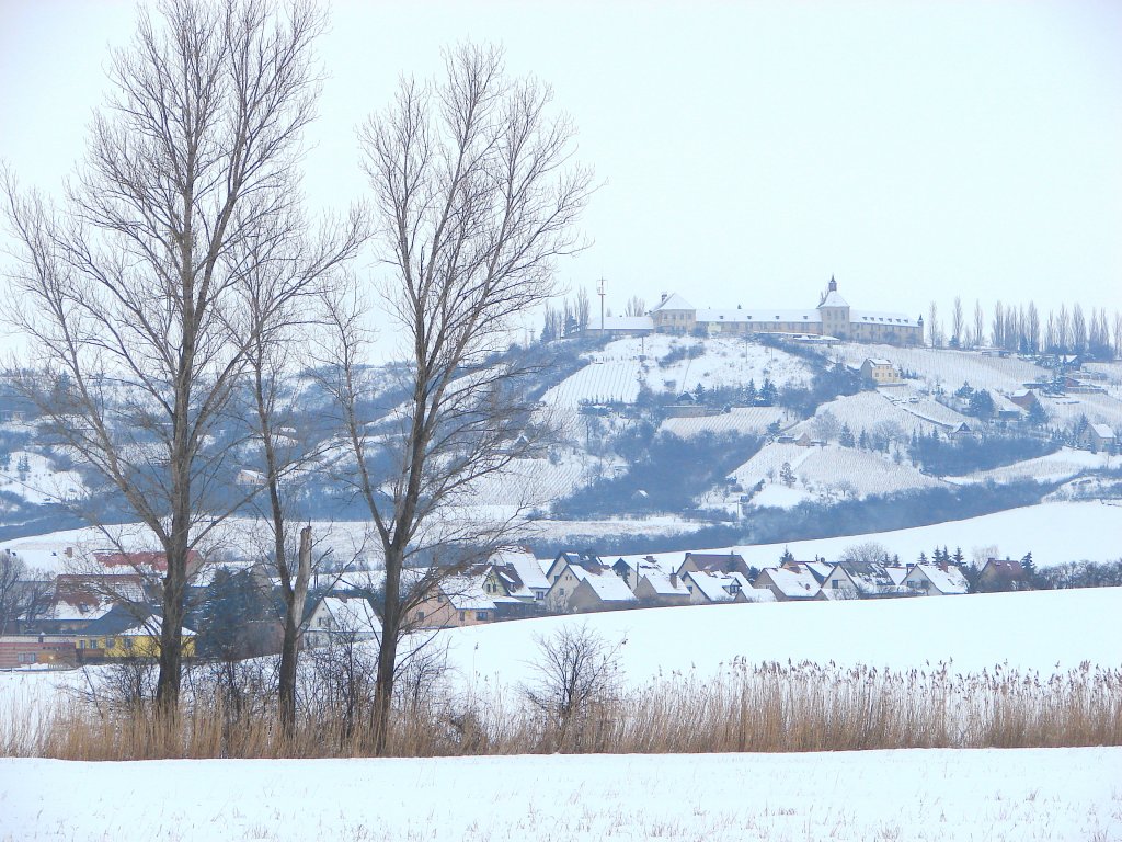 Blick von Laucha an der Unstrut ber Dorndorf zum Fliegerhorst - 17.01.2010
