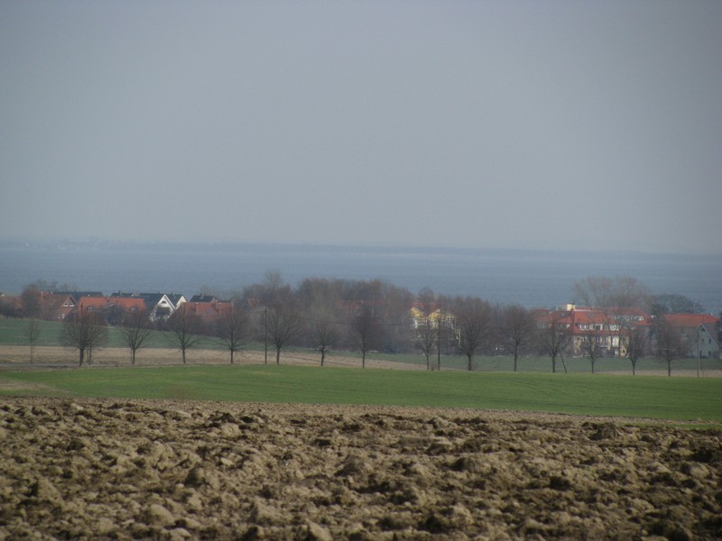 Blick nach Boltenhagen, OT Redewisch [NWM] an der Strae von Redewisch nach Steinbeck in die Boltenhagenbucht (Ostsee9, 24.03.2010