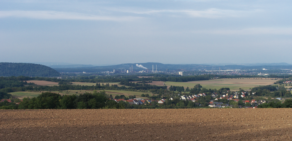 Blick vom Saargau bei Felsberg/Saar ber das Saartal und das Saarlouiser Becken - 23.09.2012