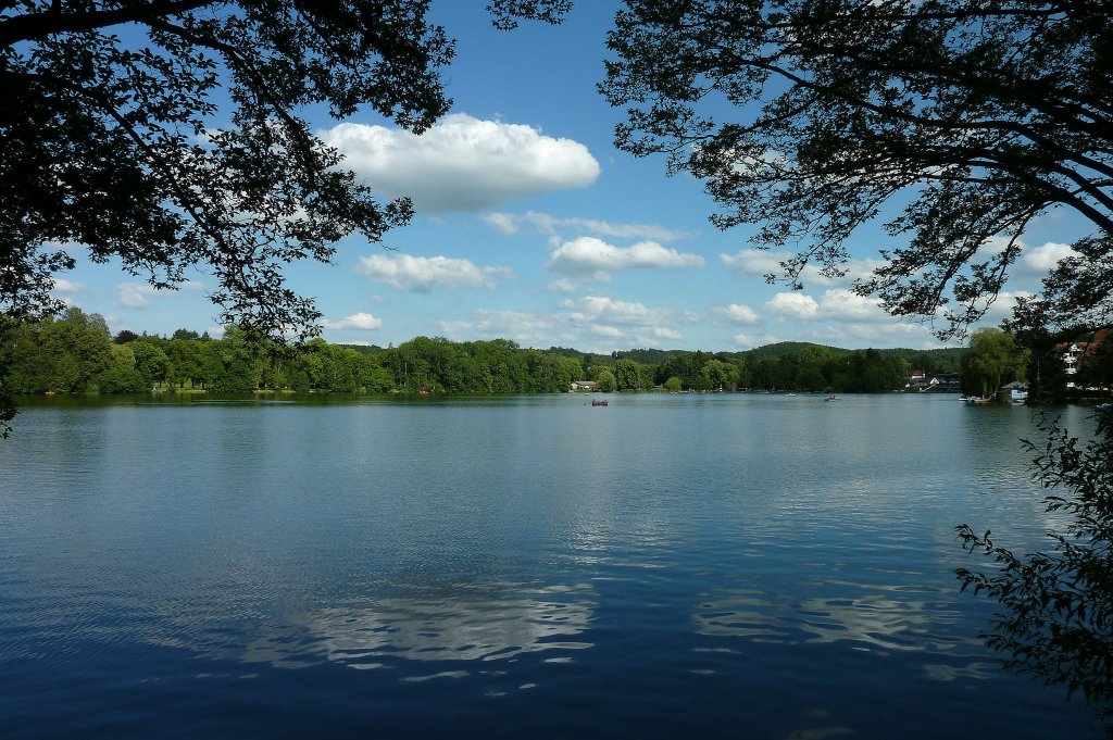 Blick ber den Stadtsee in Bad Waldsee, Aug.2012