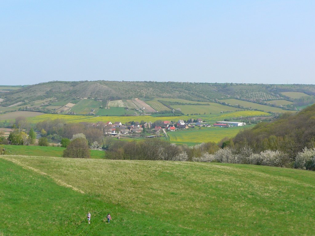 Blick ber Weischtz zum Nssenberg - 27.04.2008
