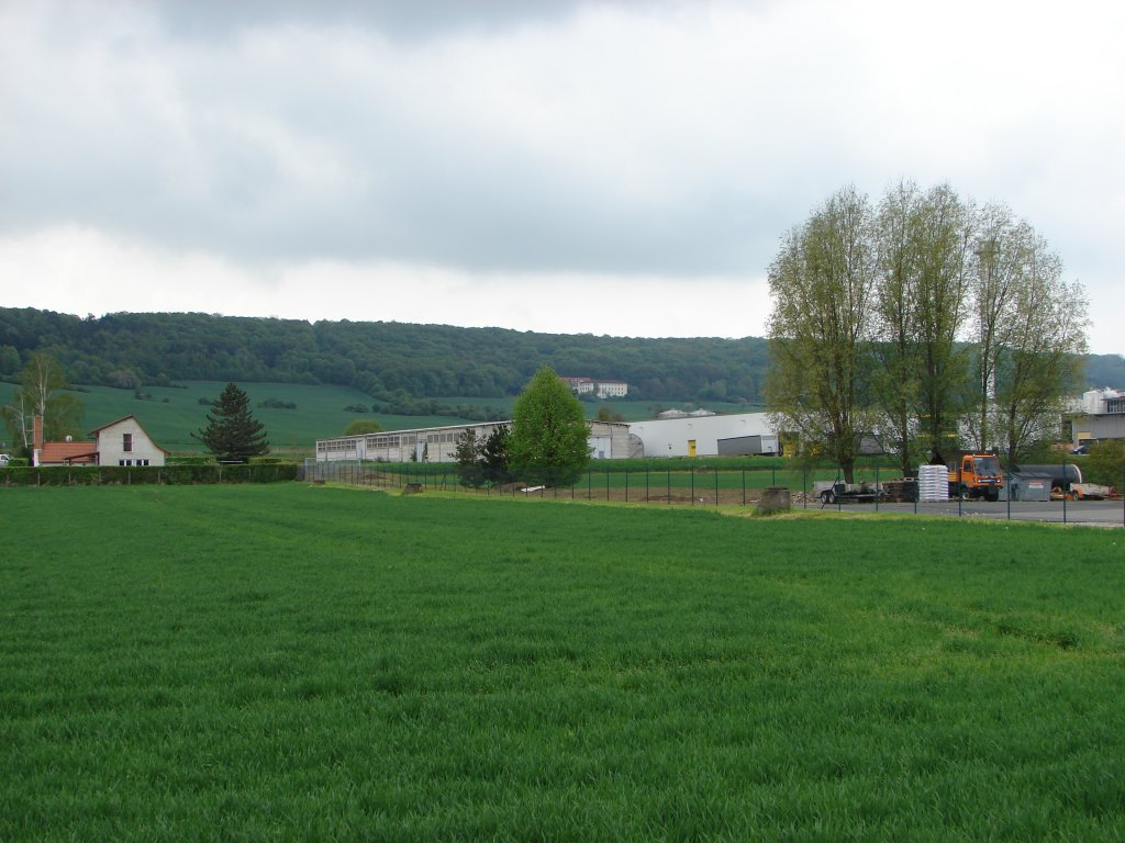 Blick vom Wiesenweg nach Weischtz Richtung Glockengold Laucha - 03.05.2010