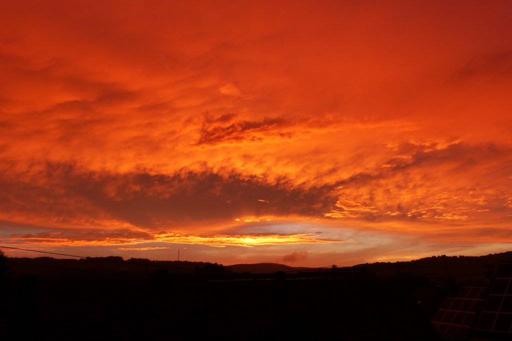 Bunter Himmel am 28.7.13 ber Webenheim.