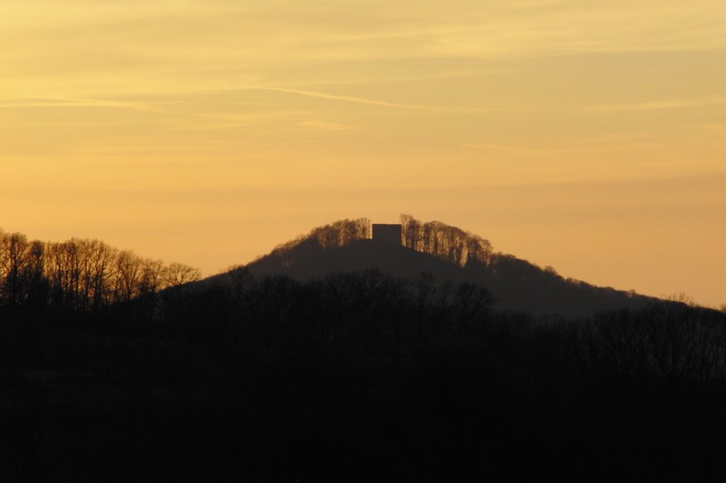 Burgruine in der Nhe von Bad Rodach , aufgenommen am 21.3.2011