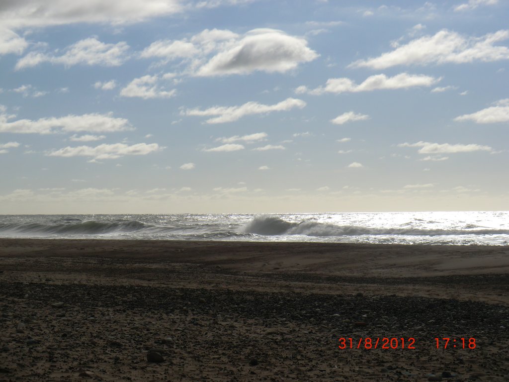 Der breite Nordseestrand bei Vrist.
Aufnahme vom 31.08.2012