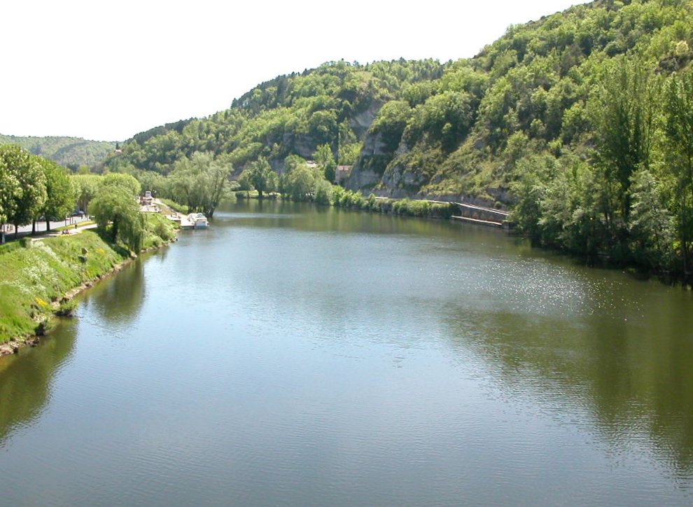 Der Lot bei Cahors am 27.04.2003