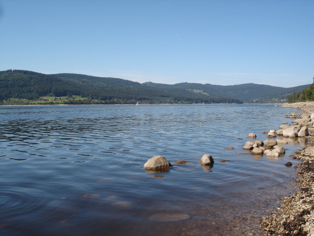 der Schluchsee,
hchstgelegene Talsperre in Deutschland,1932 eingeweiht,
Sept.2006