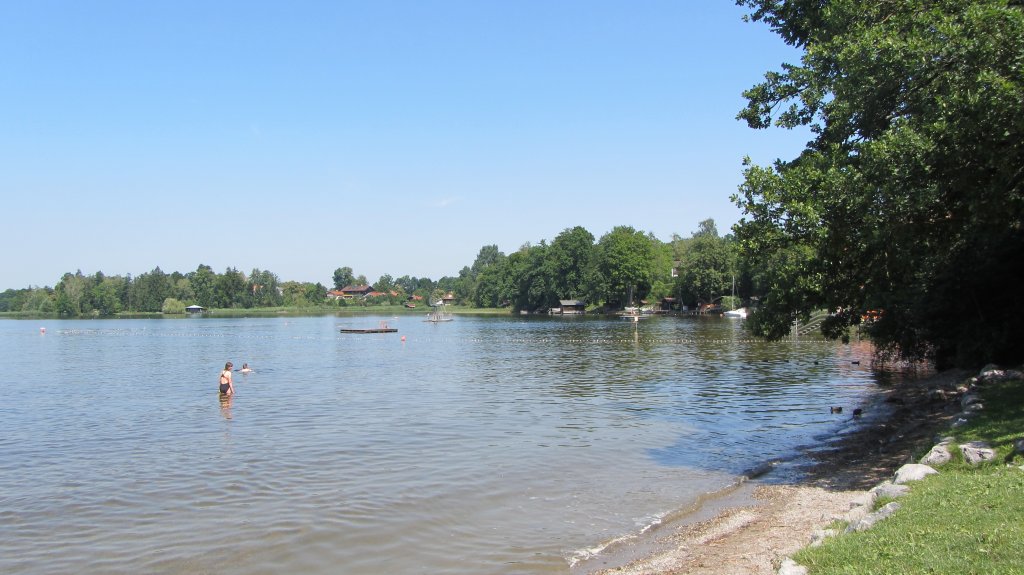 Der Staffelsee am 24.7.2012 bei Murnau.