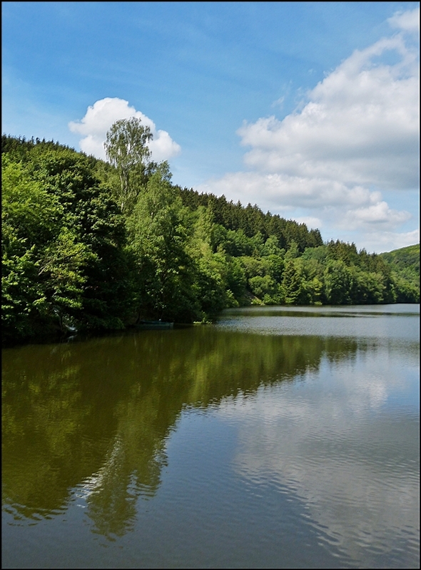 Der Stausee der Obersauer zwischen Bavigne und Liefrange. 22.07.2012 (Jeanny)