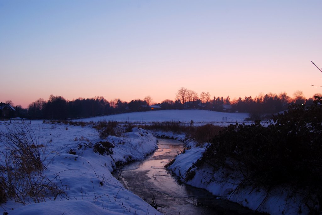 Der Stintgraben in Bordesholm im Winter. 25.01.2010