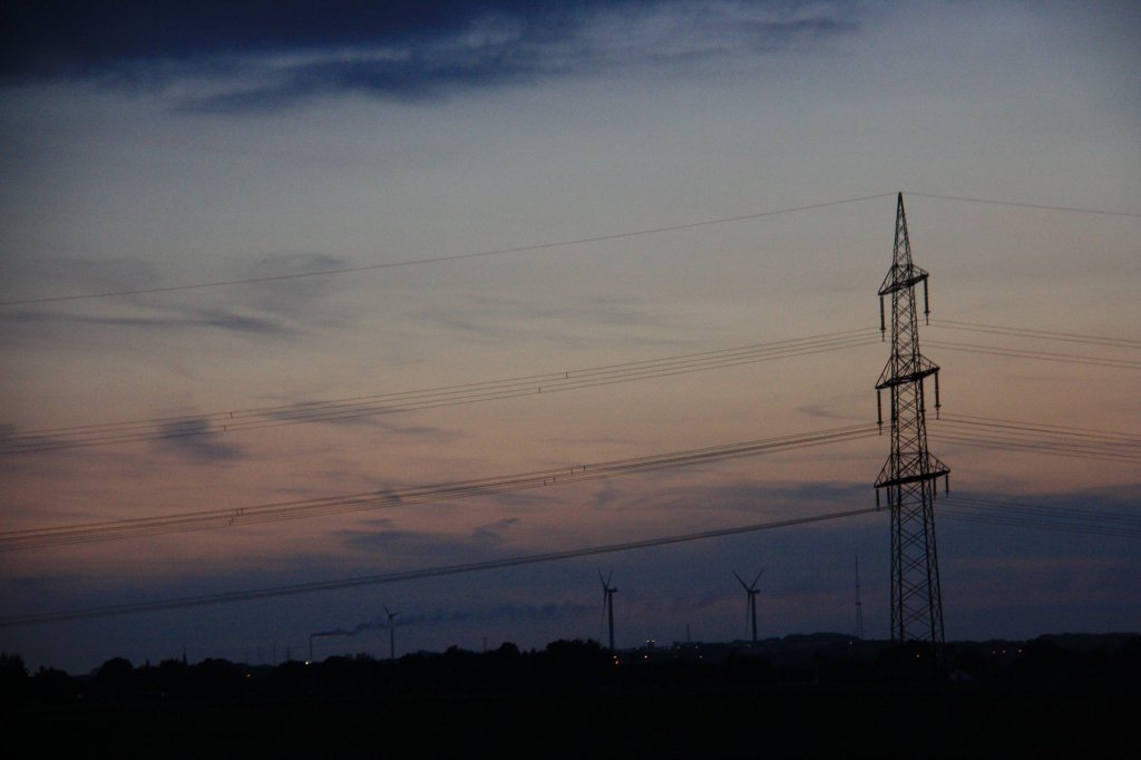 Die Abendstimmung ber Horbach aufgenommen in Kohlscheid-Bank am 30.6.2013.