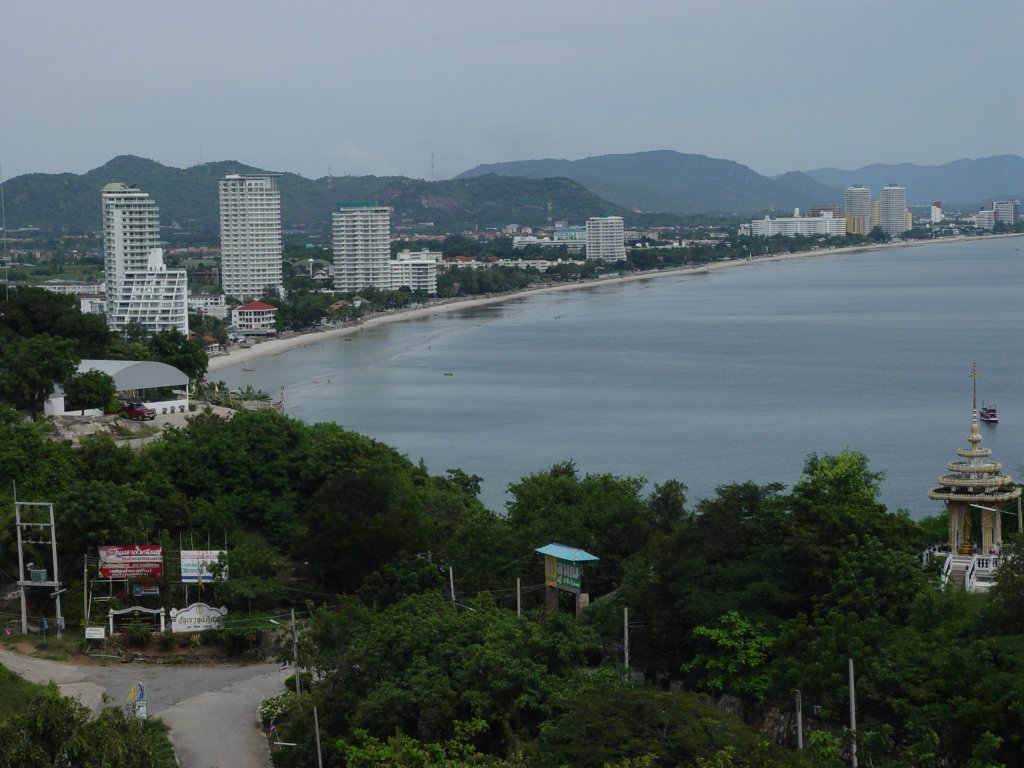 Die Bucht von Hua Hin im Sden Thailands am 30.09.2006