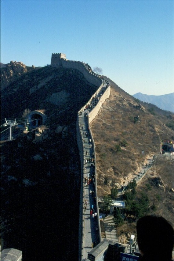 Die chinesische Mauer in der Nhe von Beijing besuchte ich im Jahr 2003