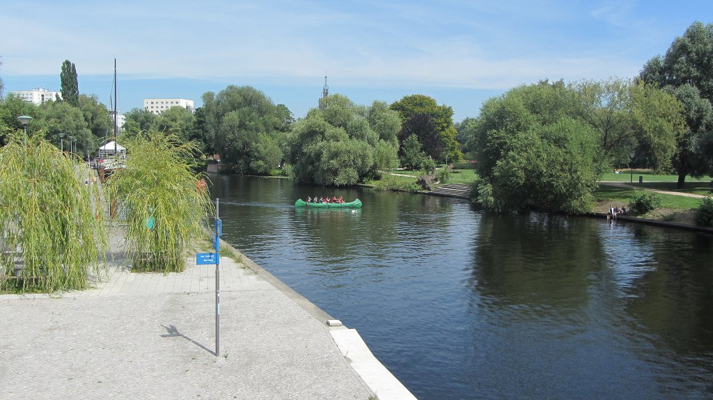 Die Havel eignet sich als gutes Wochenendserholungsgebiet im Sommer.(15.8.2012)