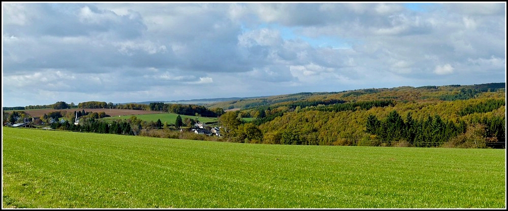 Die herbstliche Landschaft in der Nhe von Kaundorf. 24.10.2010 