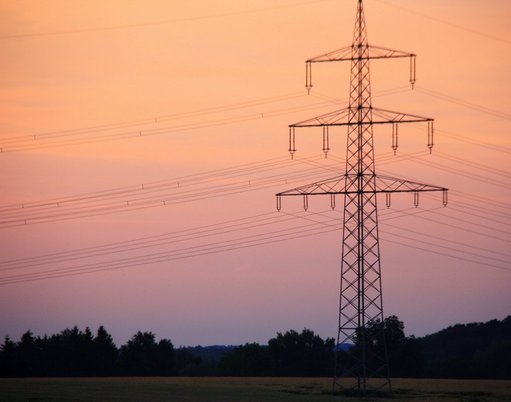 Die schner Abendstimmung Bilck in Richtung Holland aufgenommen in Kohlscheid-Bank am einen Sommerabend am 7.7.2013.