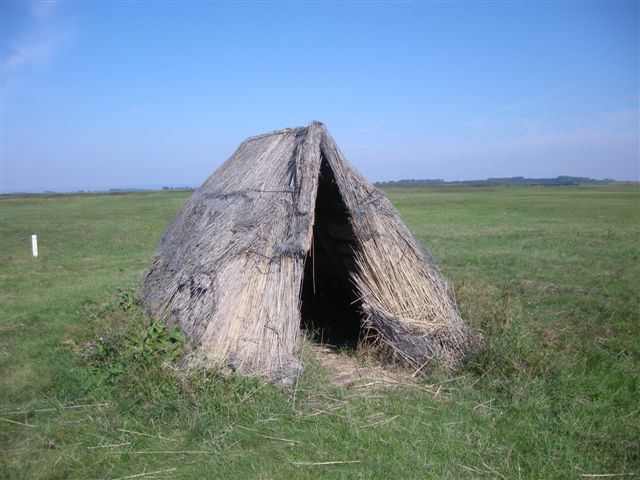 Dies ist ein bliches Zelt,das sehr hufig auf Wiesenflchen im Burgenland zu sehen ist.Die Aufnahme entstand am 16.8.2011 bei Wallern im Burgenland.